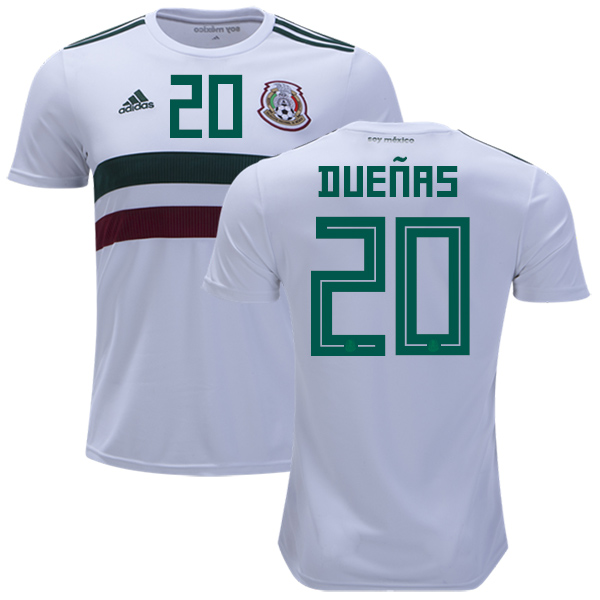 Mexico #20 Duenas Away Soccer Country Jersey - Click Image to Close